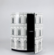Load image into Gallery viewer, Fornasetti Corner cabinet Architettura black/white