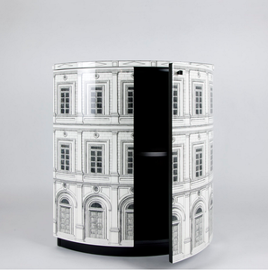 Fornasetti Corner cabinet Architettura black/white